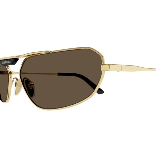 Balenciaga BB0245S - 003 - 64 Lunettes de soleil Or Pilote (Aviateur)