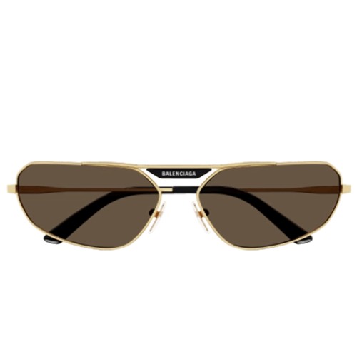 Balenciaga BB0245S - 003 - 64 Lunettes de soleil Or Pilote (Aviateur)