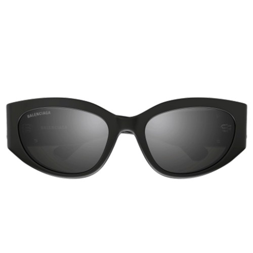 Balenciaga BB0324SK - 007 - 55 Lunettes de soleil Gris Ovale