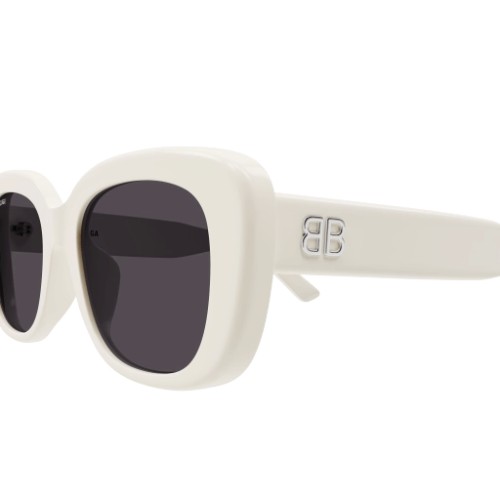 Balenciaga BB0294SK - 003 - 55 Lunettes de soleil Blanc Carré