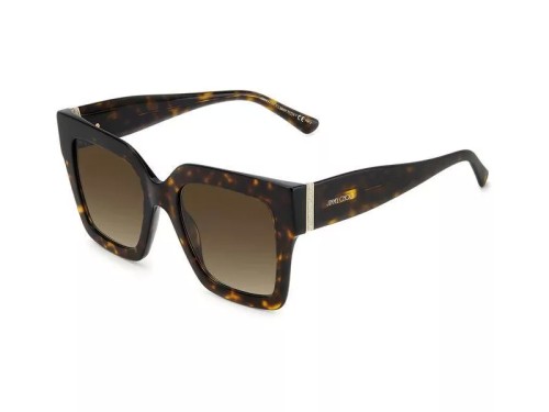 Jimmy Choo EDNA/S - 086HA - 52 Lunettes de soleil Havane Carré