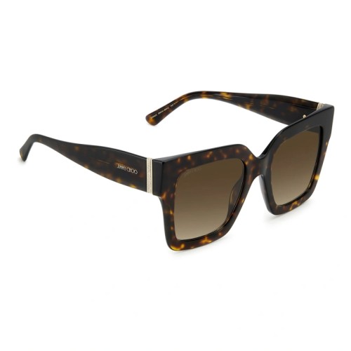 Jimmy Choo EDNA/S - 086HA - 52 Lunettes de soleil Havane Carré