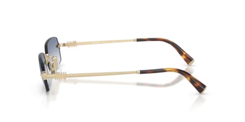 MIU MIU MU B50S - ZVN80O - 52 Lunettes de soleil Or pâle Rectangle