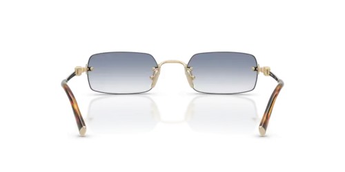 MIU MIU MU B50S - ZVN80O - 52 Lunettes de soleil Or pâle Rectangle