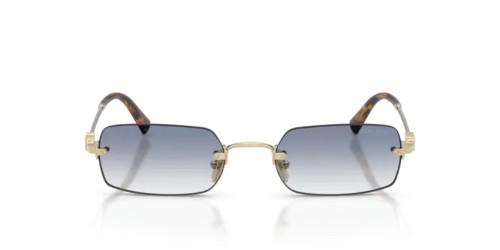 MIU MIU MU B50S - ZVN80O - 52 Lunettes de soleil Or pâle Rectangle