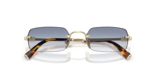 MIU MIU MU B50S - ZVN80O - 52 Lunettes de soleil Or pâle Rectangle