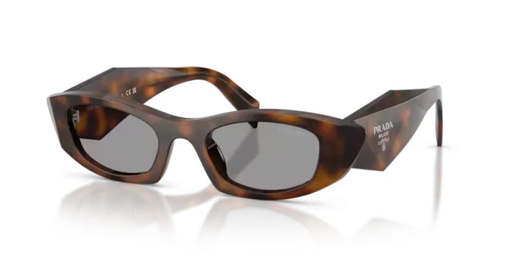 PRADA PR B16S - 20D50Q - 50 Lunettes de soleil Genévrier écaille Ovale