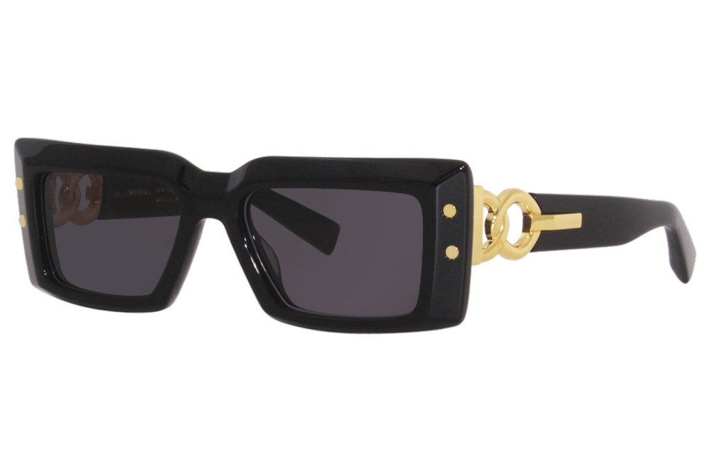 Balmain BPS-145 IMPERIAL - A - 53 Lunettes de soleil Or, Noir Angulaire