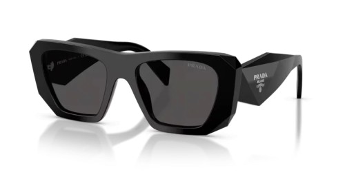 PRADA PR B18S - 16K08Z - 53 Lunettes de soleil Noir Angulaire