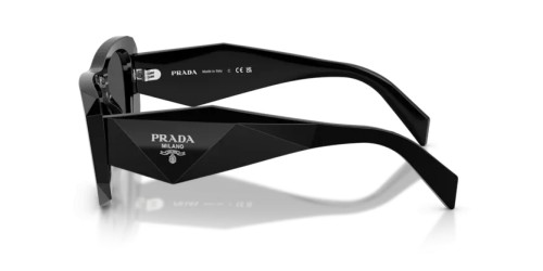 PRADA PR B18S - 16K08Z - 53 Lunettes de soleil Noir Angulaire