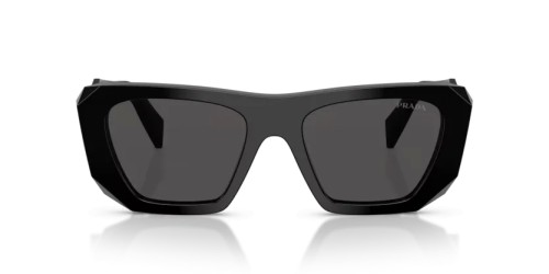 PRADA PR B18S - 16K08Z - 53 Lunettes de soleil Noir Angulaire