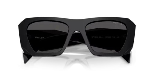 PRADA PR B18S - 16K08Z - 53 Lunettes de soleil Noir Angulaire