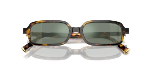 MIU MIU MU 11ZS - VAU04M - 51 Lunettes de soleil Havane miel Rectangle