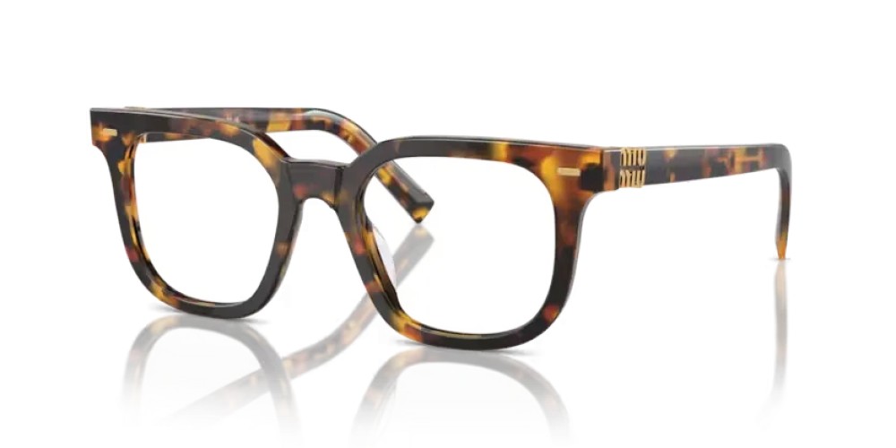 MIU MIU MU 06XV - VAU1O1 - 49 Cadres optiques Havane miel Angulaire