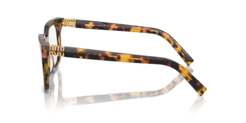 MIU MIU MU 06XV - VAU1O1 - 49 Cadres optiques Havane miel Angulaire