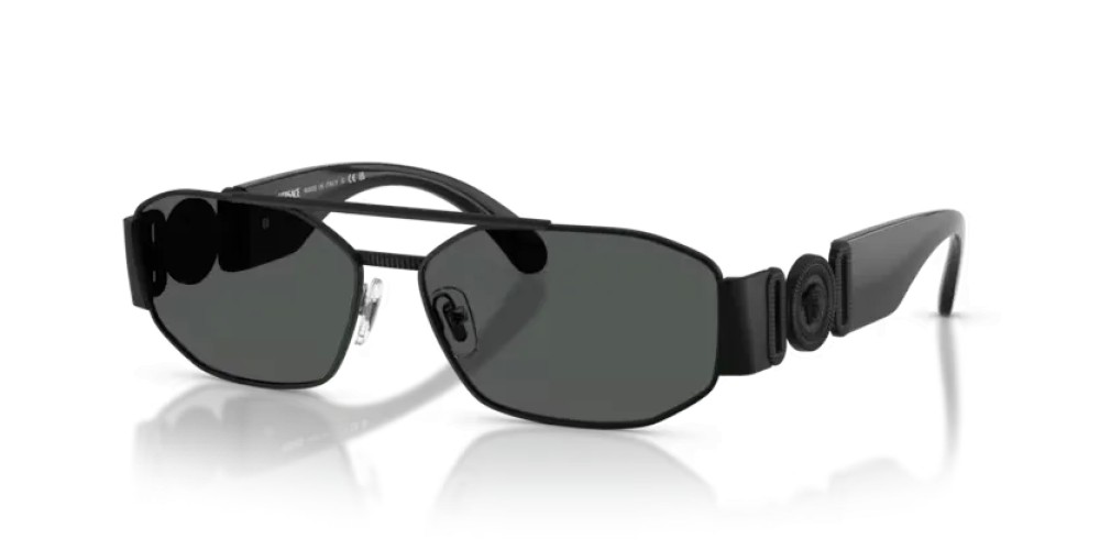 VERSACE VE2287 - 126187 - 58 Lunettes de soleil Noir mat Irrégulier