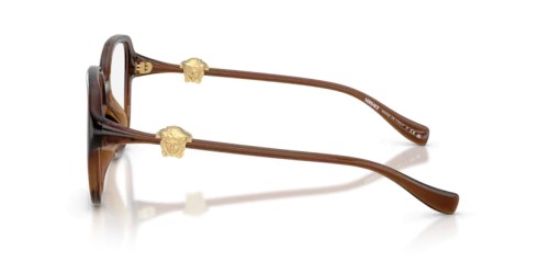 VERSACE VE3386D - 5534 - 55 Cadres optiques Translucide marron Angulaire