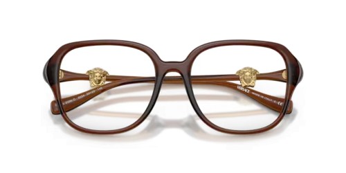 VERSACE VE3386D - 5534 - 55 Cadres optiques Translucide marron Angulaire