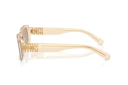 MIU MIU MU 08ZS - ​11T40F - ​53 Lunettes de soleil Transparent sable Angulaire