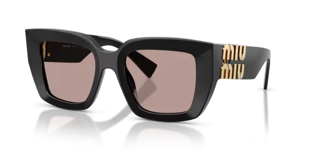 MIU MIU MU B05S - 16K20I - 51 Lunettes de soleil Noir Angulaire