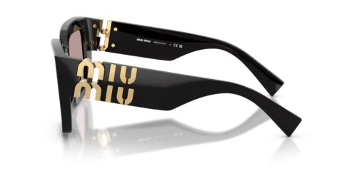 MIU MIU MU B05S - 16K20I - 51 Lunettes de soleil Noir Angulaire