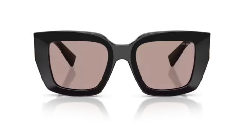 MIU MIU MU B05S - 16K20I - 51 Lunettes de soleil Noir Angulaire
