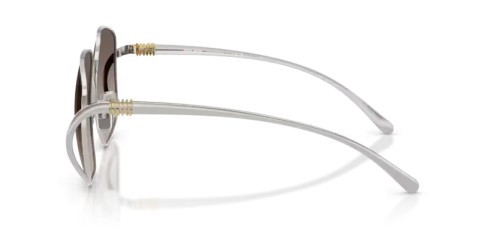 MIU MIU MU A57S - 1BC30S - 57 Lunettes de soleil Argent Angulaire