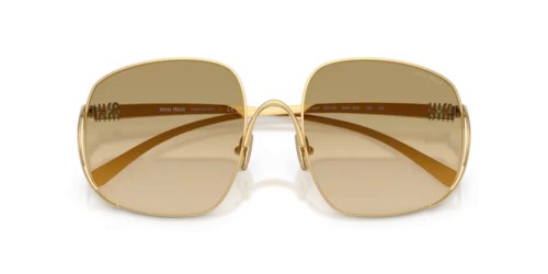MIU MIU MU A57S - 5AK20S - 57 Lunettes de soleil Or Angulaire