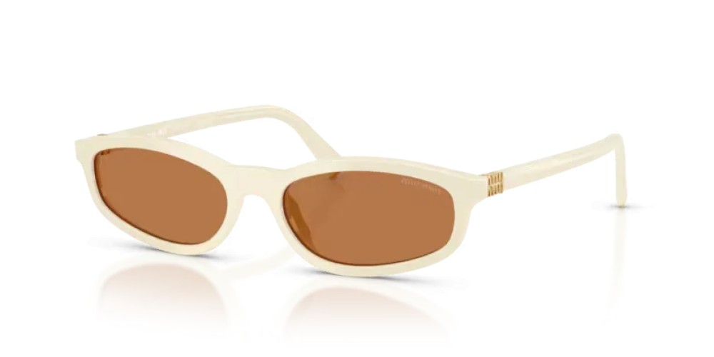 MIU MIU MU A06S - 21D90Q - 54 Lunettes de soleil Lait Irrégulier