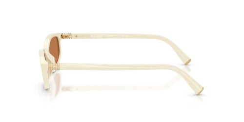 MIU MIU MU A06S - 21D90Q - 54 Lunettes de soleil Lait Irrégulier