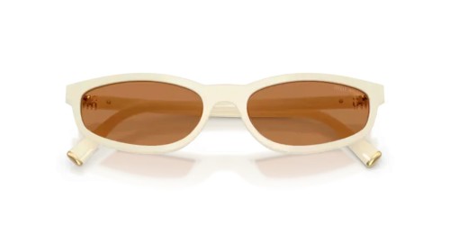 MIU MIU MU A06S - 21D90Q - 54 Lunettes de soleil Lait Irrégulier
