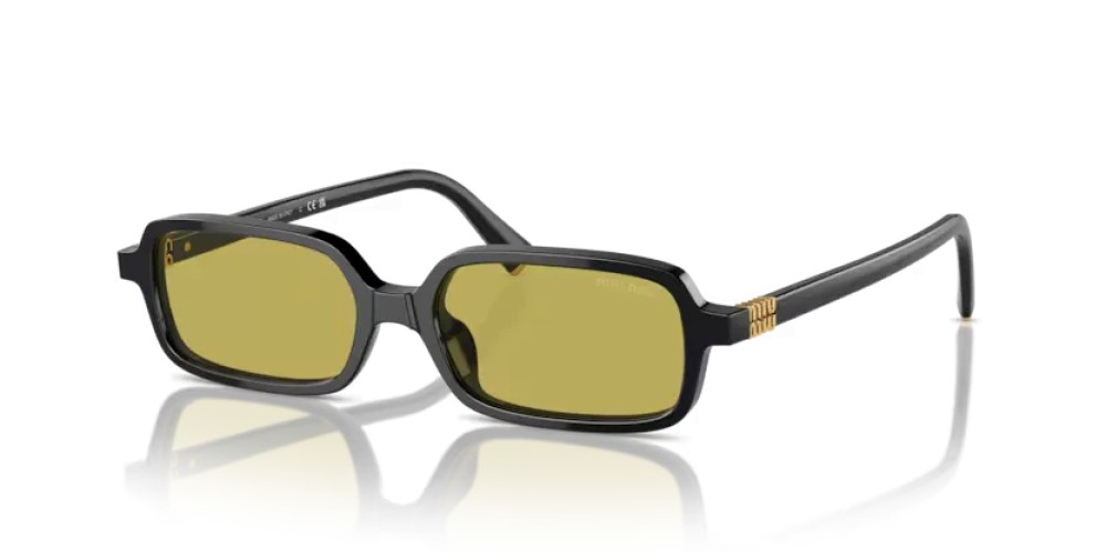 MIU MIU MU 11ZS - 16K07O - 51 Lunettes de soleil Noir Rectangle