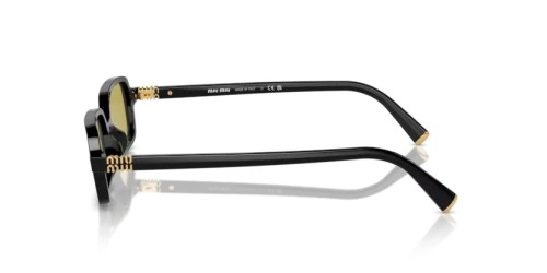 MIU MIU MU 11ZS - 16K07O - 51 Lunettes de soleil Noir Rectangle
