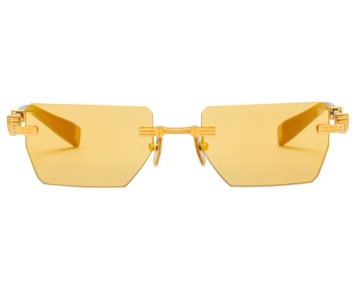 Balmain BPS-150 PIERRE - G - 53 Lunettes de soleil Or, Marron Angulaire