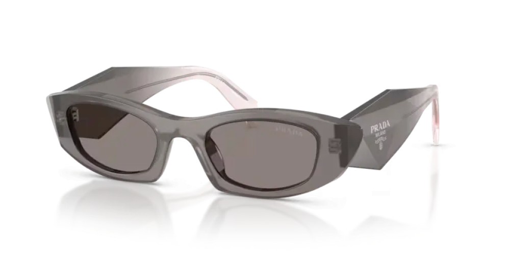 PRADA PR B16S - 20F80Q - 50 Lunettes de soleil Gris Ovale