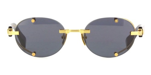 Balmain BPS-153 MONSIEUR - A - 53 Lunettes de soleil Or, Noir Ovale