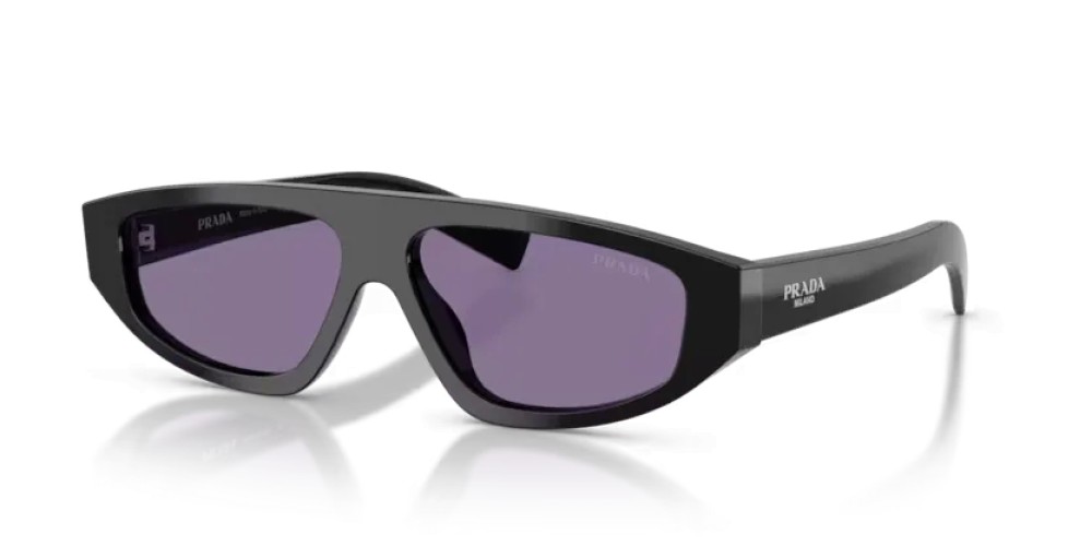 PRADA PR C02S - 16K50B - 57 Lunettes de soleil Noir Irrégulier