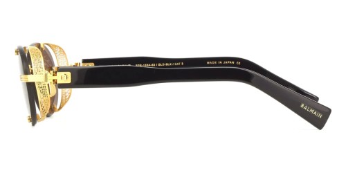 Balmain BPS-153 MONSIEUR - A - 53 Lunettes de soleil Or, Noir Ovale