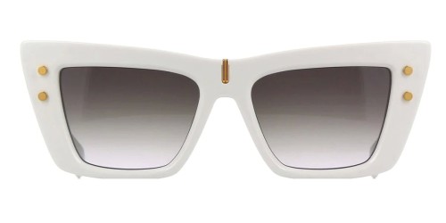 Balmain BPS-156 B-EYE - C - 54 Lunettes de soleil Blanc Œil de chat