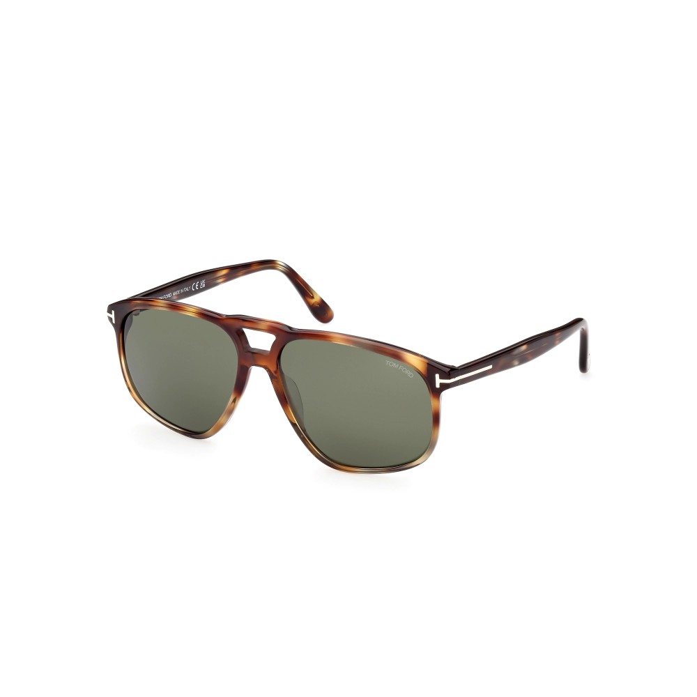Tom Ford FT1000 PIERRE-02 - 56N - 58 Lunettes de soleil Havane Pilote (Aviateur)