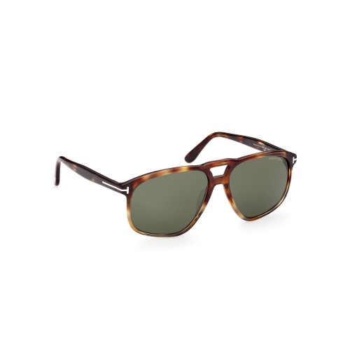 Tom Ford FT1000 PIERRE-02 - 56N - 58 Lunettes de soleil Havane Pilote (Aviateur)