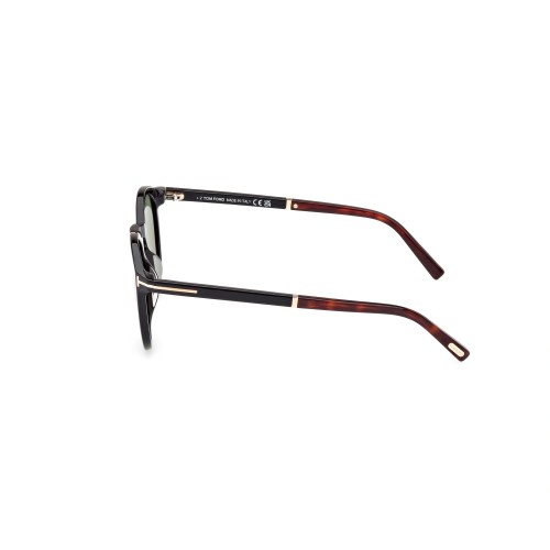 Tom Ford FT1021 ELTON - 01N - 51 Lunettes de soleil Noir brillant Rond