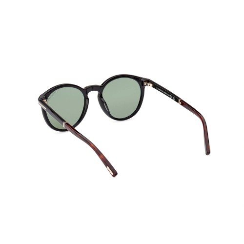 Tom Ford FT1021 ELTON - 01N - 51 Lunettes de soleil Noir brillant Rond