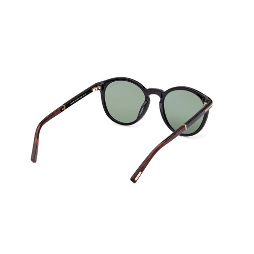 Tom Ford FT1021 ELTON - 01N - 51 Lunettes de soleil Noir brillant Rond