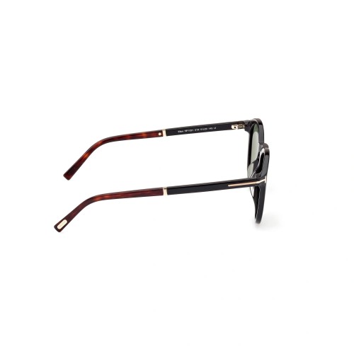 Tom Ford FT1021 ELTON - 01N - 51 Lunettes de soleil Noir brillant Rond