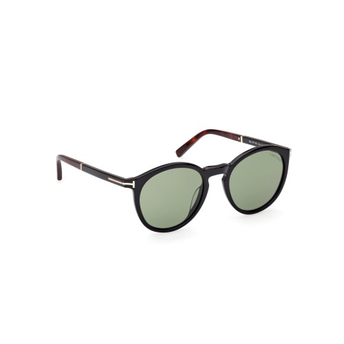 Tom Ford FT1021 ELTON - 01N - 51 Lunettes de soleil Noir brillant Rond