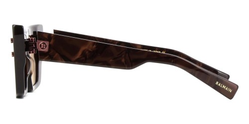 Balmain BPS-156 B-EYE - D - 54 Lunettes de soleil Marron, À motifs Œil de chat