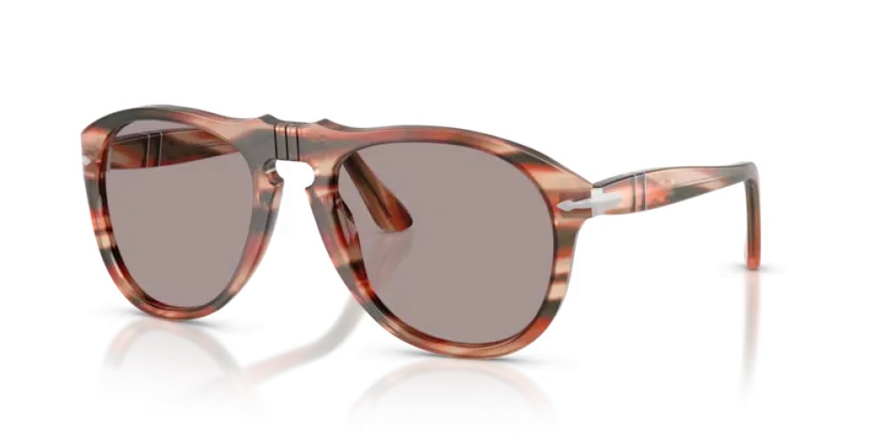 Persol PO0649 - 123353 - 56 Lunettes de soleil Rayé rouge et vert Pilote (Aviateur)