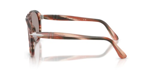 Persol PO0649 - 123353 - 56 Lunettes de soleil Rayé rouge et vert Pilote (Aviateur)