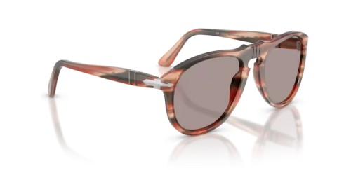 Persol PO0649 - 123353 - 56 Lunettes de soleil Rayé rouge et vert Pilote (Aviateur)